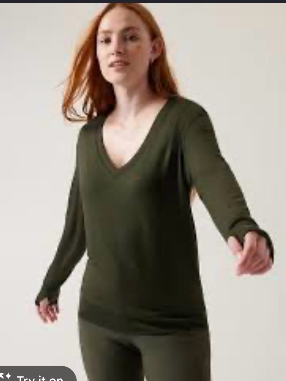Athleta Sunrise V-Neck Sweatshirt